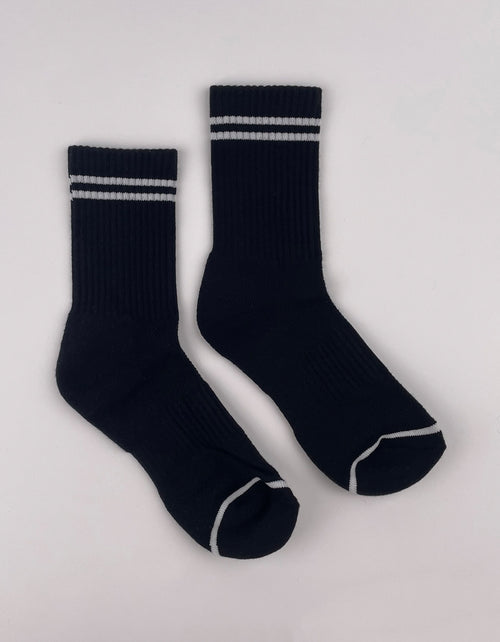 Boyfriend Socks in Noir