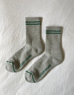 Boyfriend Socks in Light Grey