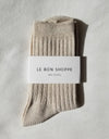 Her Socks Lurex in Ivory Gold