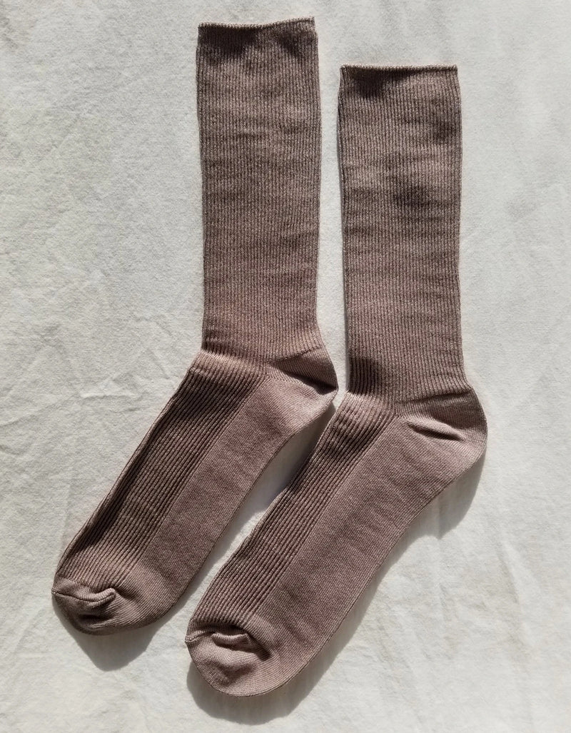Trouser Socks in Trench Coat