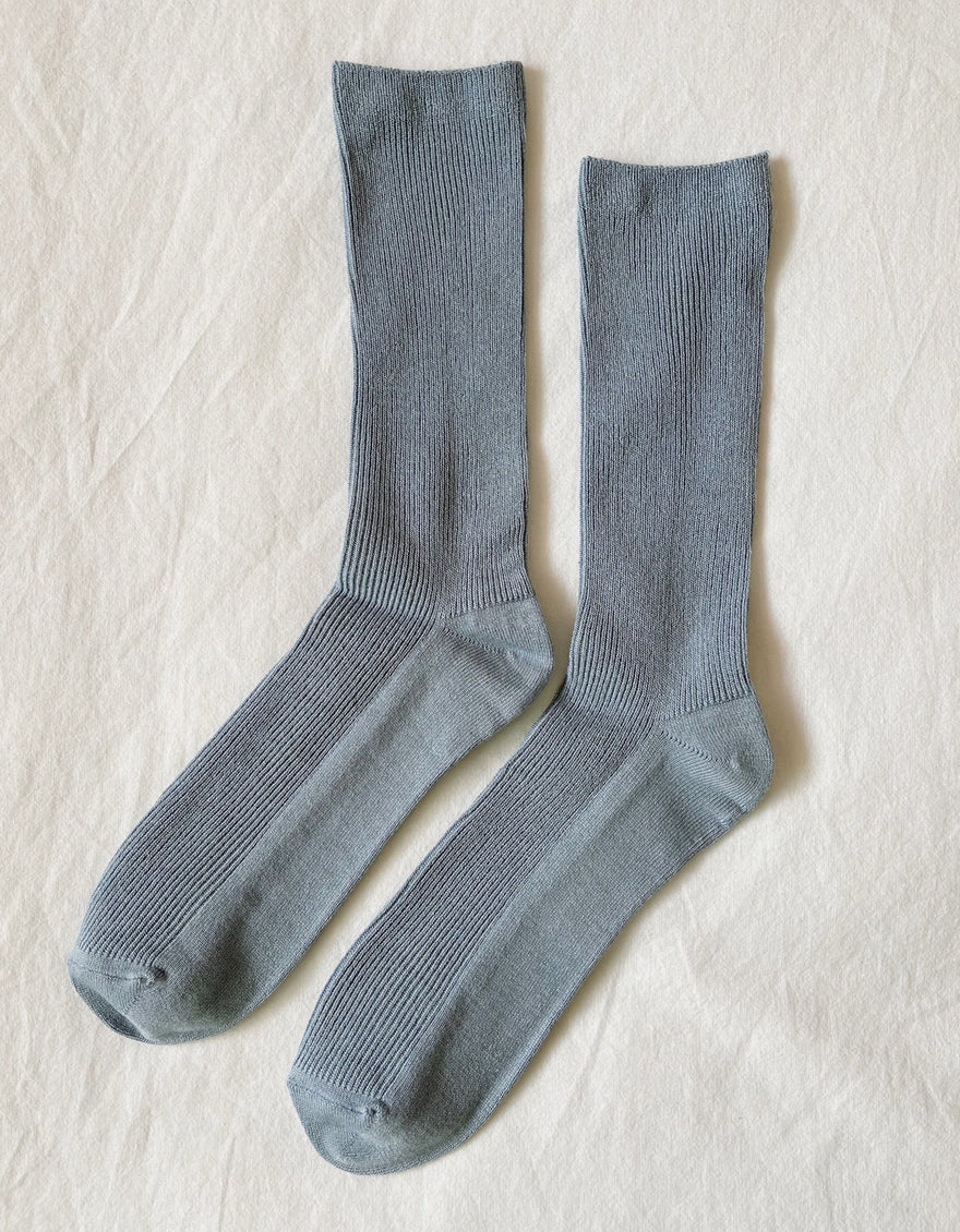 Trouser Socks in Blue Bell
