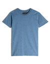 Circular Knit T-Shirt in Heather Blue