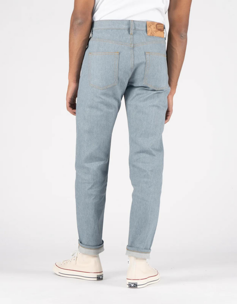Easy Guy Lightweight Recycled Selvedge Jean in Stone Blue