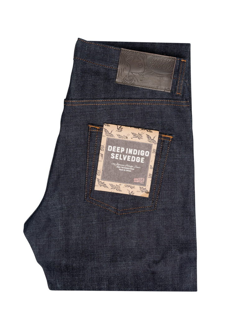 Easy Guy Stretch Selvedge Jean in Deep Indigo