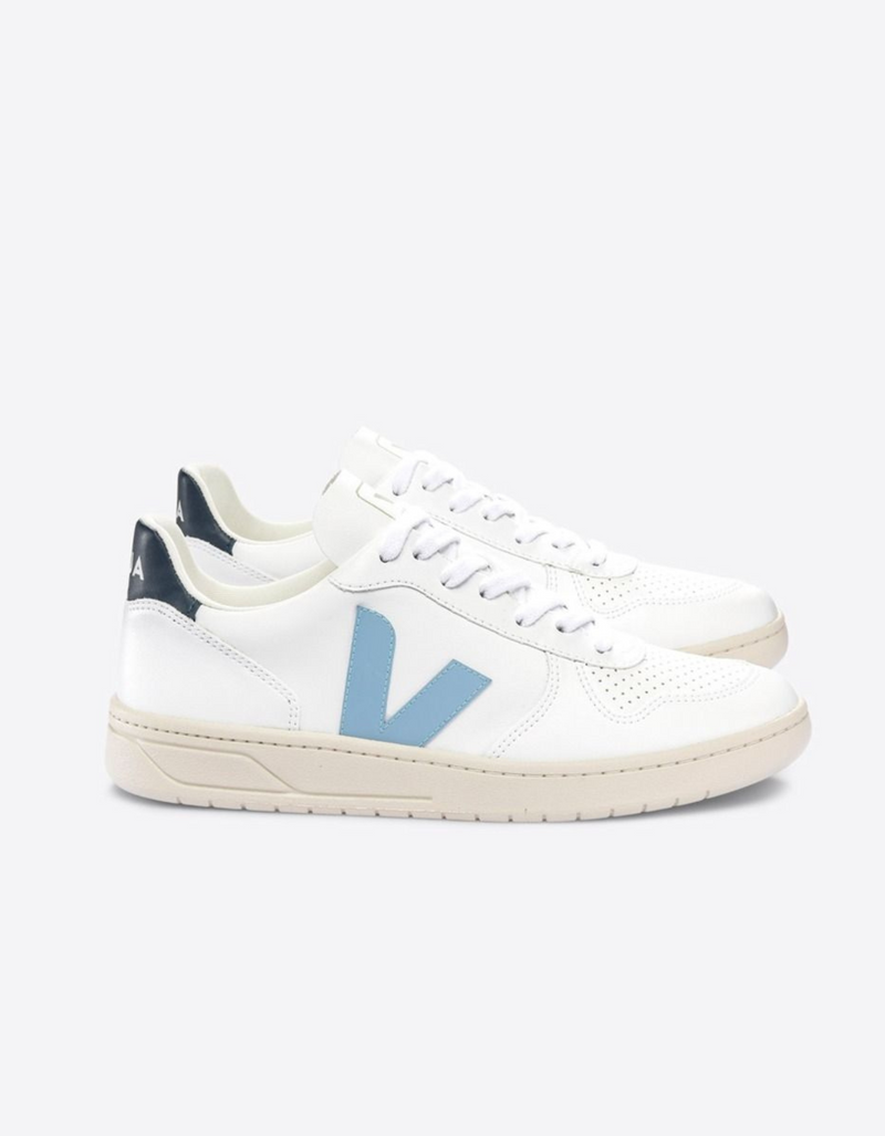 V-10 CWL Sneakers in White Steel Nautico
