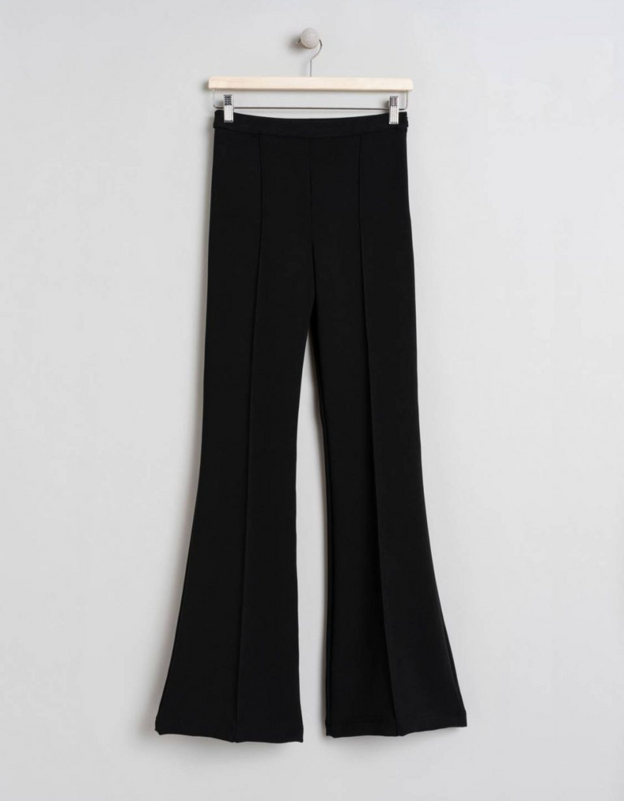 Flare Trousers in Black