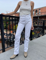 Classic Straight Jeans in Vintage White
