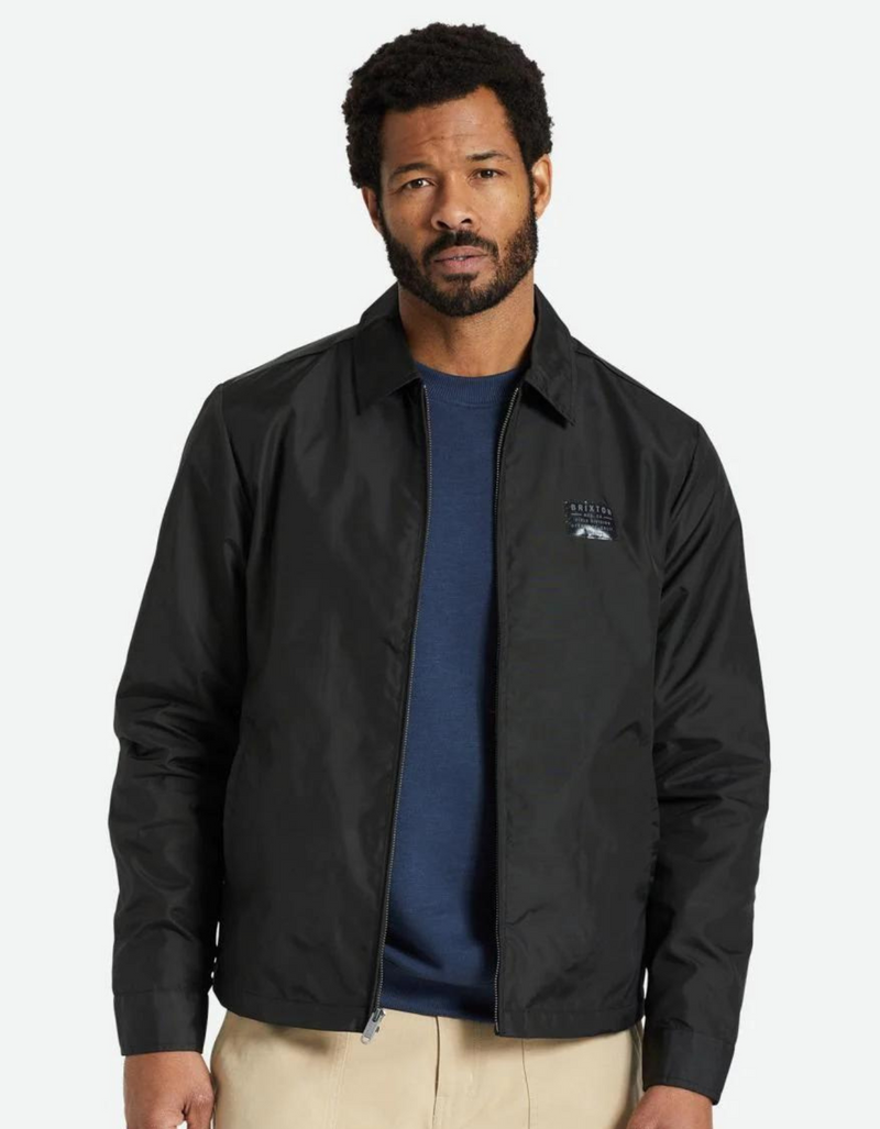 Utopia Nylon Jacket in Washed Black
